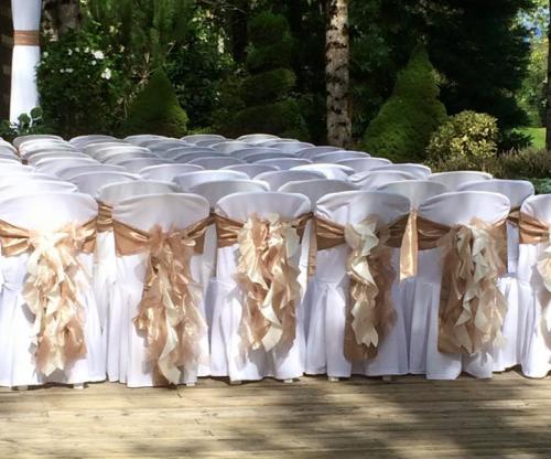 Cinderella Slip-ons chairs and sashes