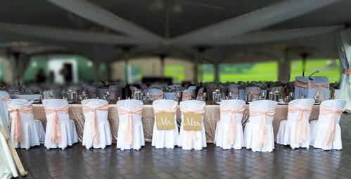 Cinderella Slip-ons chair covers and sashes