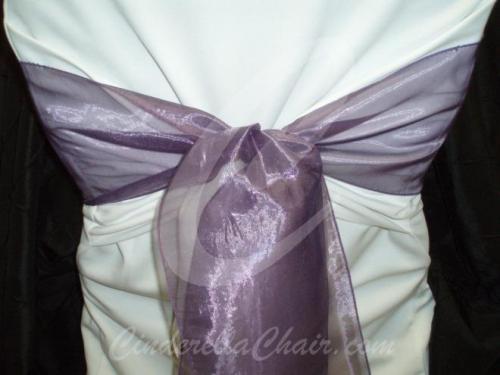 Dark Lavender Organza