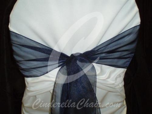 Navy Organza