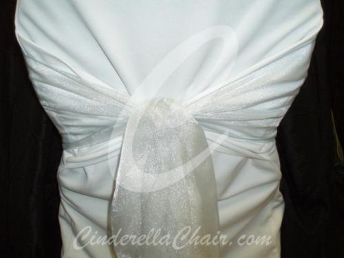 Silver Sparkle Organza