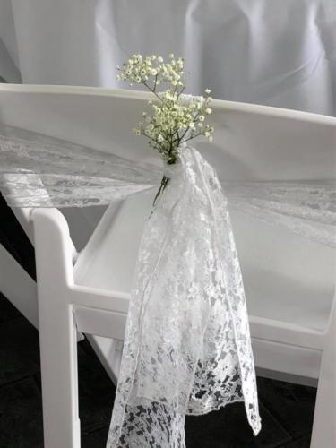 Cinderella Slip-ons chairs and Sashes